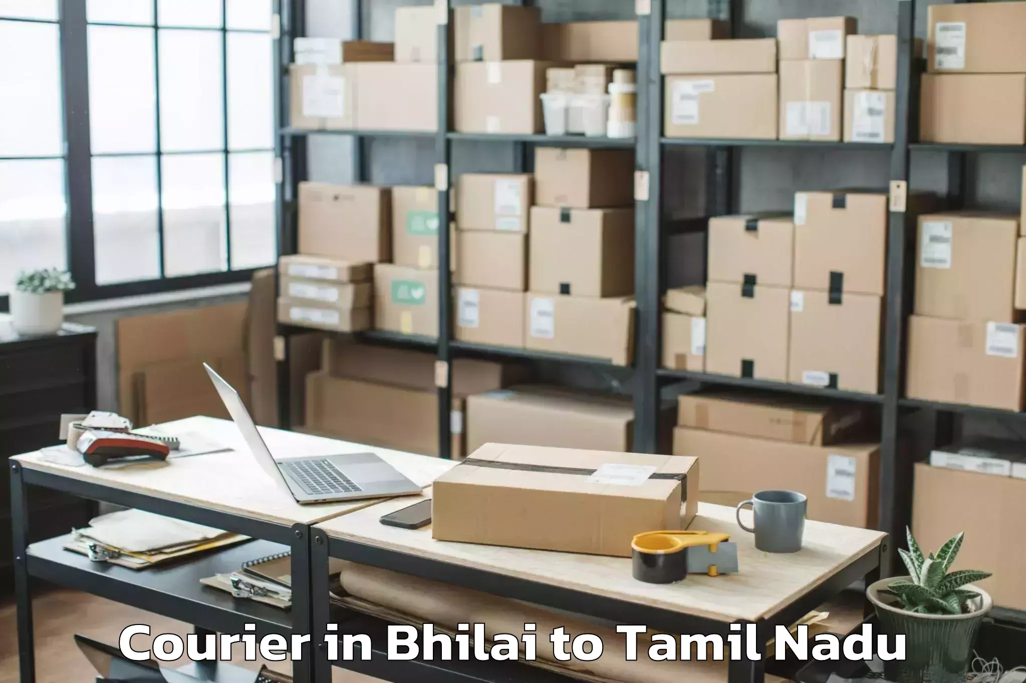 Reliable Bhilai to Ettayapuram Courier